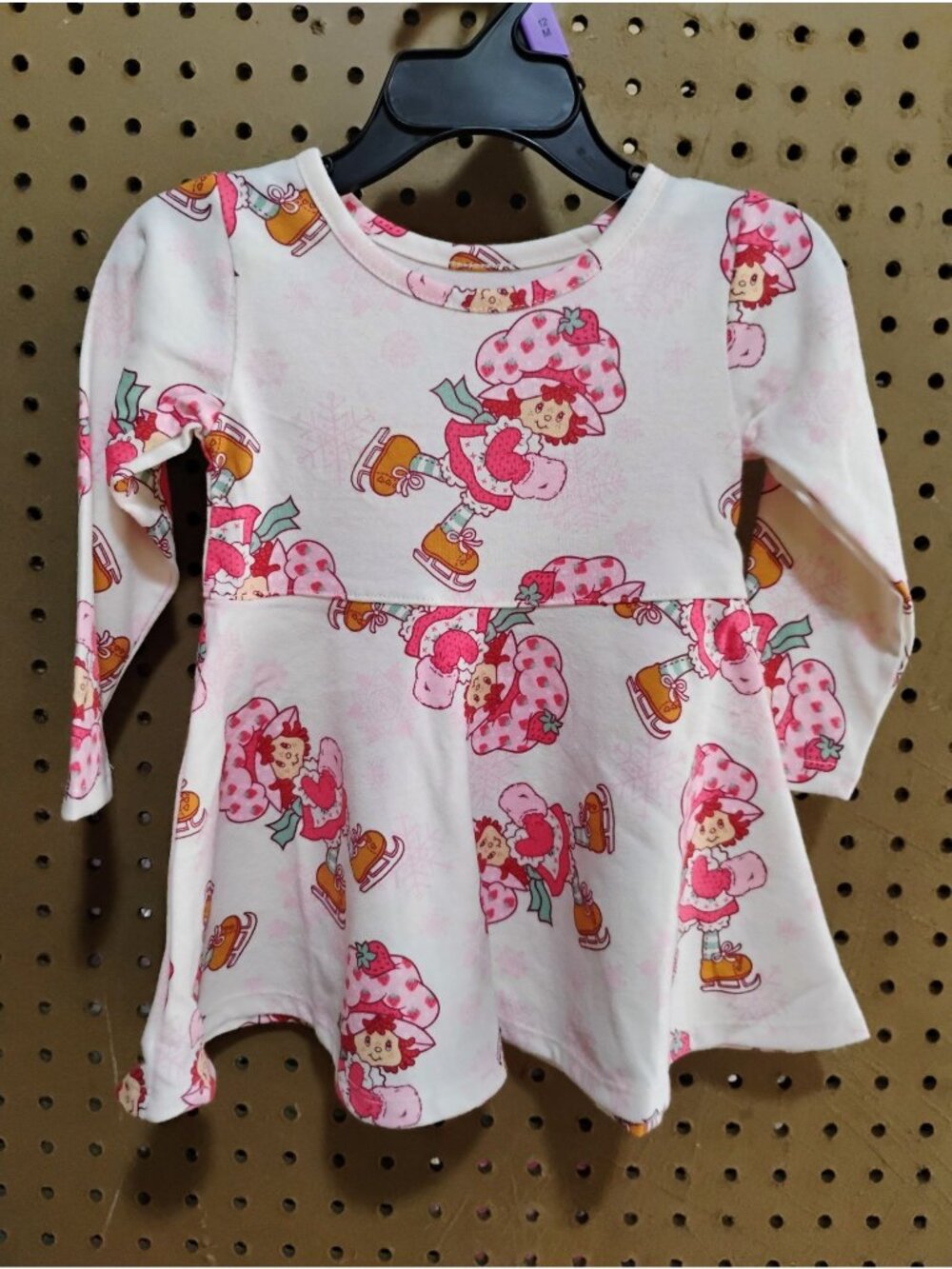 Strawberry Shortcake Vanilla Ice Baby Dress 12M Long Sleeve
